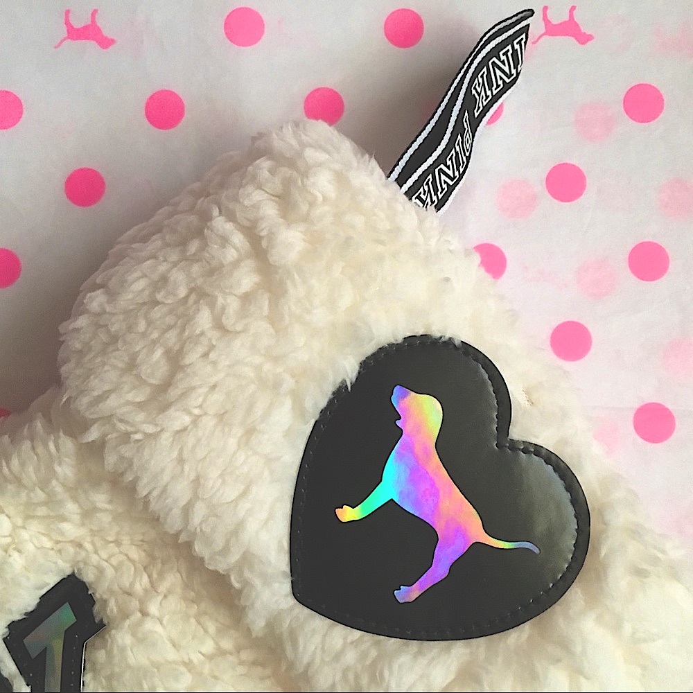 PINK VS Sherpa Stocking Iridescent New With Tag - Picture 7 of 8